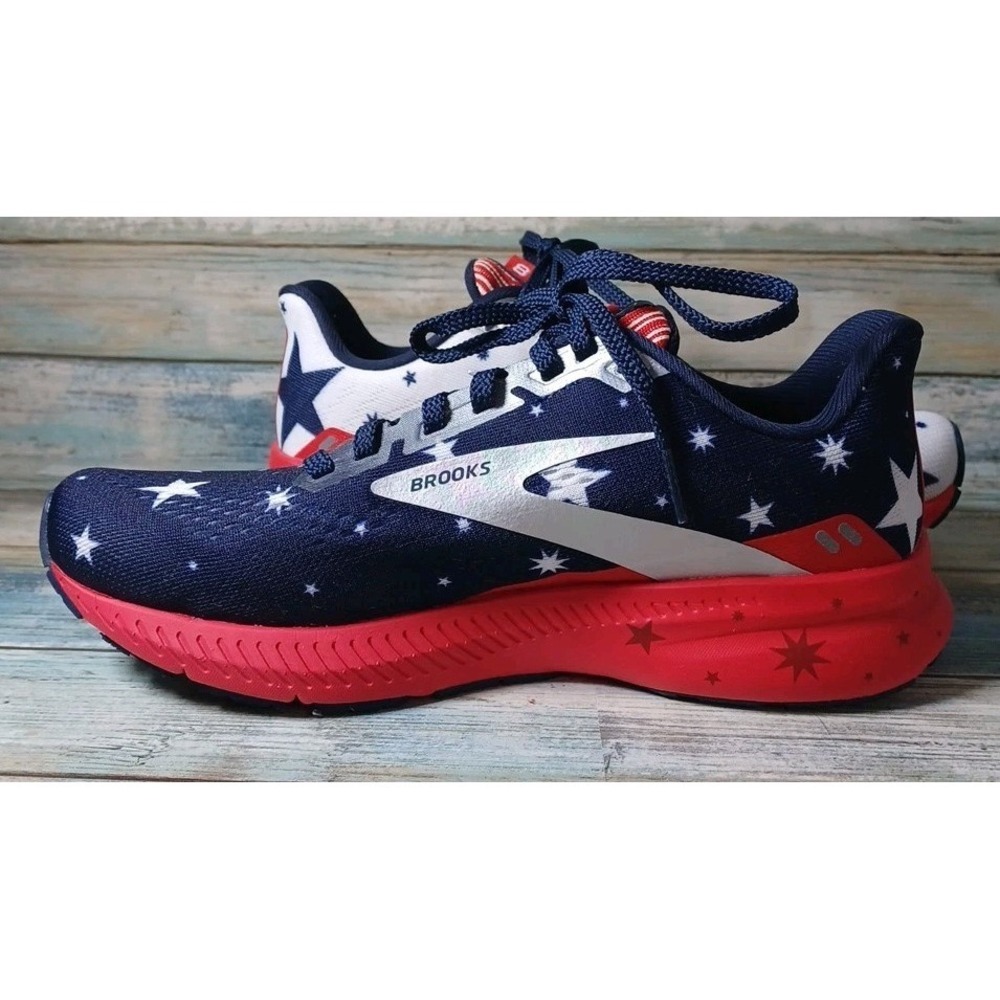 Brooks Women's Launch 8 USA Stars & Stripes Size 6.5 Running Shoes - Picture 2 of 10